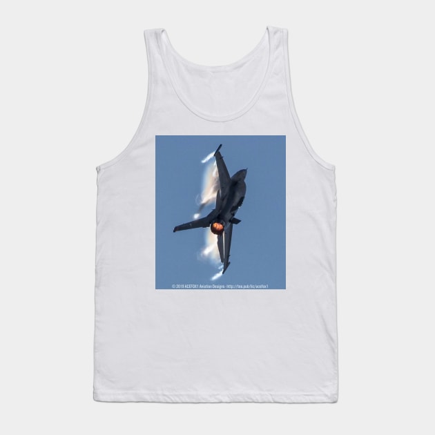 F-16C Viper Afterburner Climb with Vapor Tank Top by acefox1